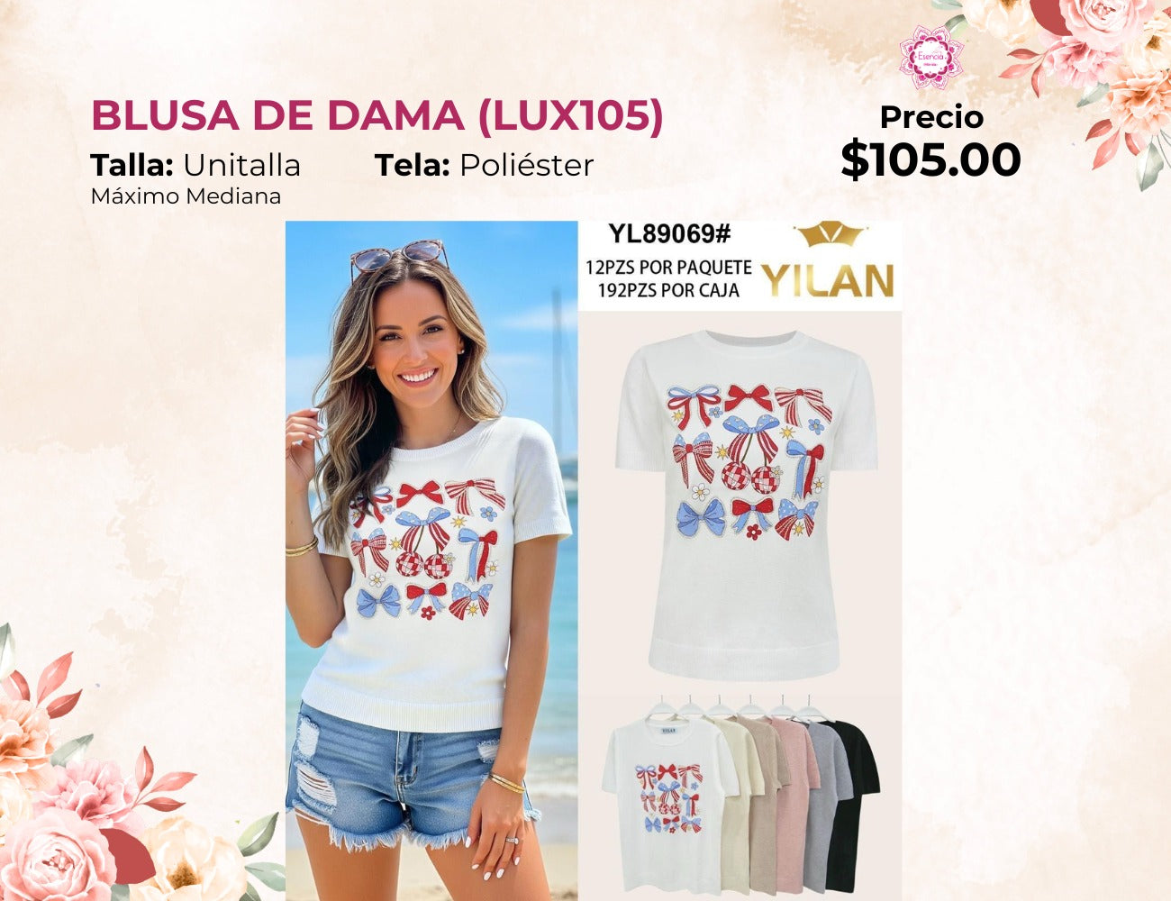 BLUSAS PREMIUM DE DAMA (LUX105)