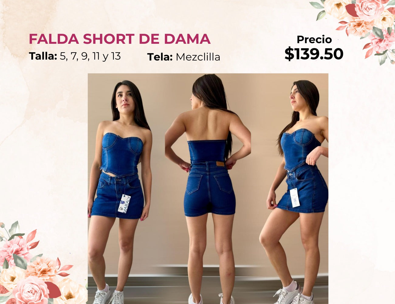 FALDA SHORT DE DAMA (FA139)