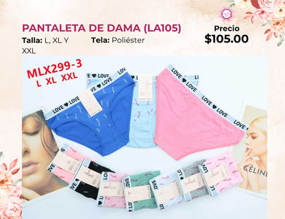 PANTALETAS PARA DAMA (LA105)