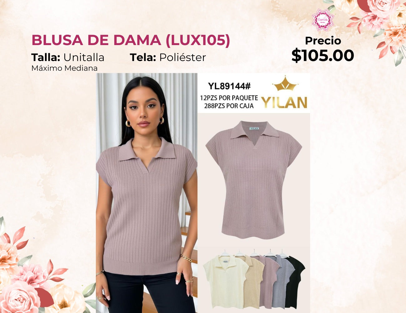 BLUSAS PREMIUM DE DAMA (LUX105)