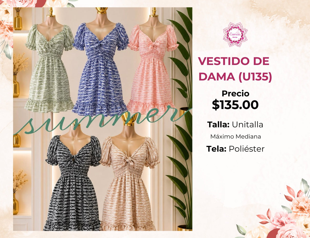 VESTIDO DE DAMA (U135)