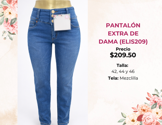 PANTALÓN EXTRA DE DAMA (ELIS209)