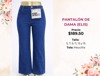 PANTALÓN DE DAMA ENTUBADO (ELIS)