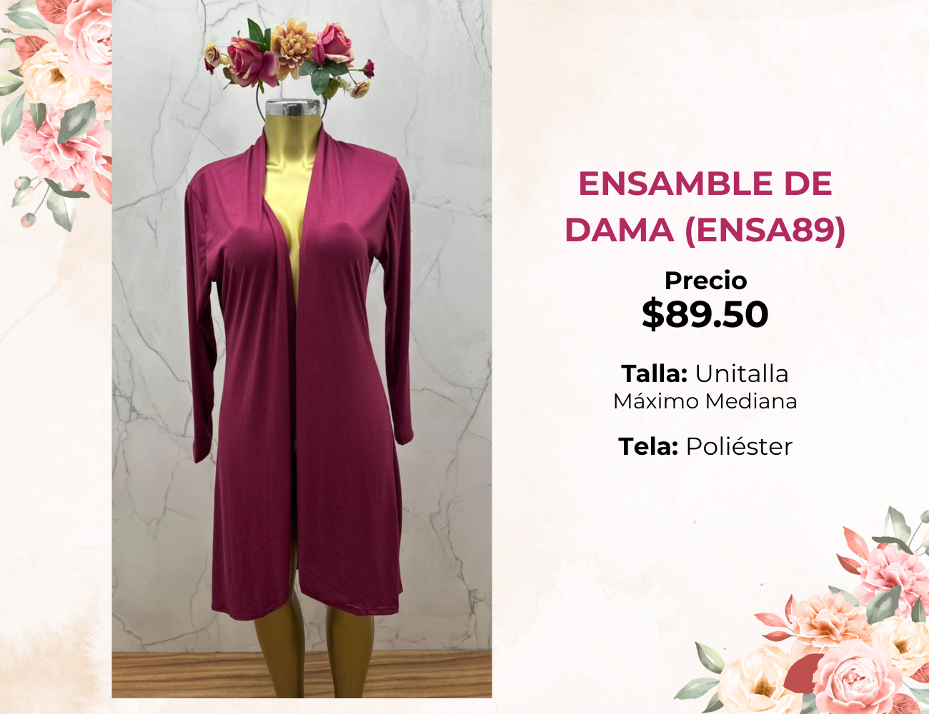 ENSAMBLE DE DAMA LARGO (ENSA89)