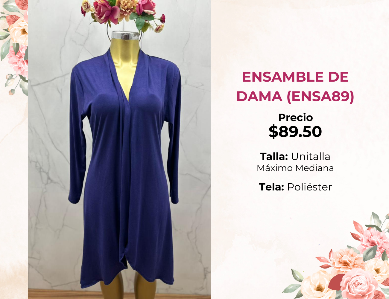 ENSAMBLE DE DAMA LARGO (ENSA89)