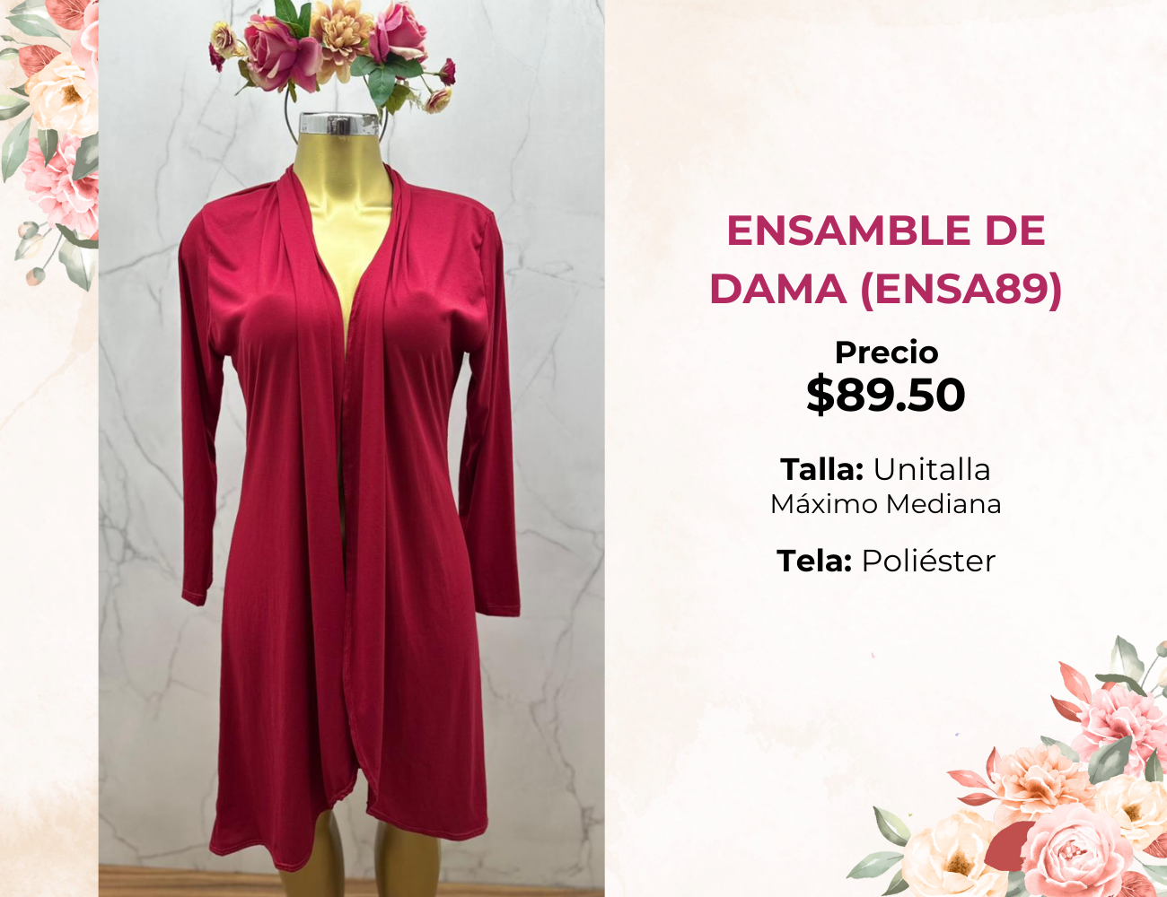 ENSAMBLE DE DAMA LARGO (ENSA89)