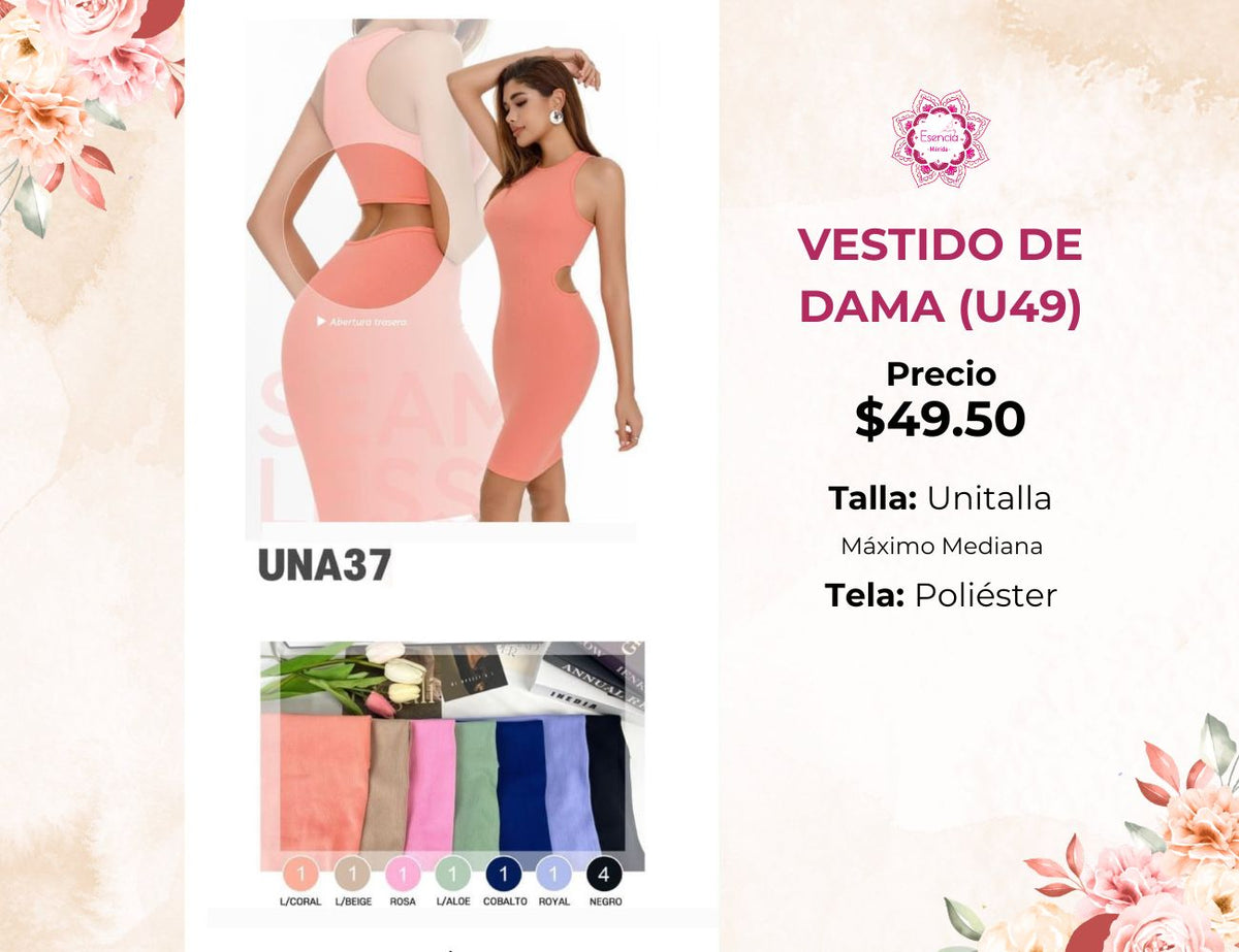 VESTIDOS DE DAMA (U49)