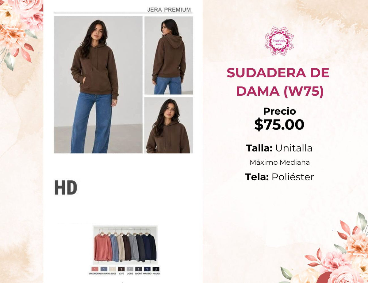 SUDADERA DE DAMA (W75)