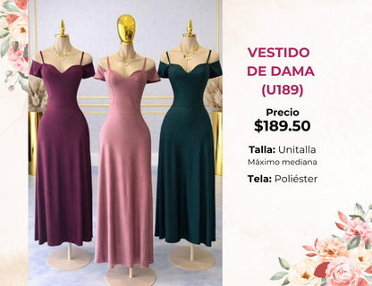 VESTIDOS DE NOCHE PARA DAMA (U189)