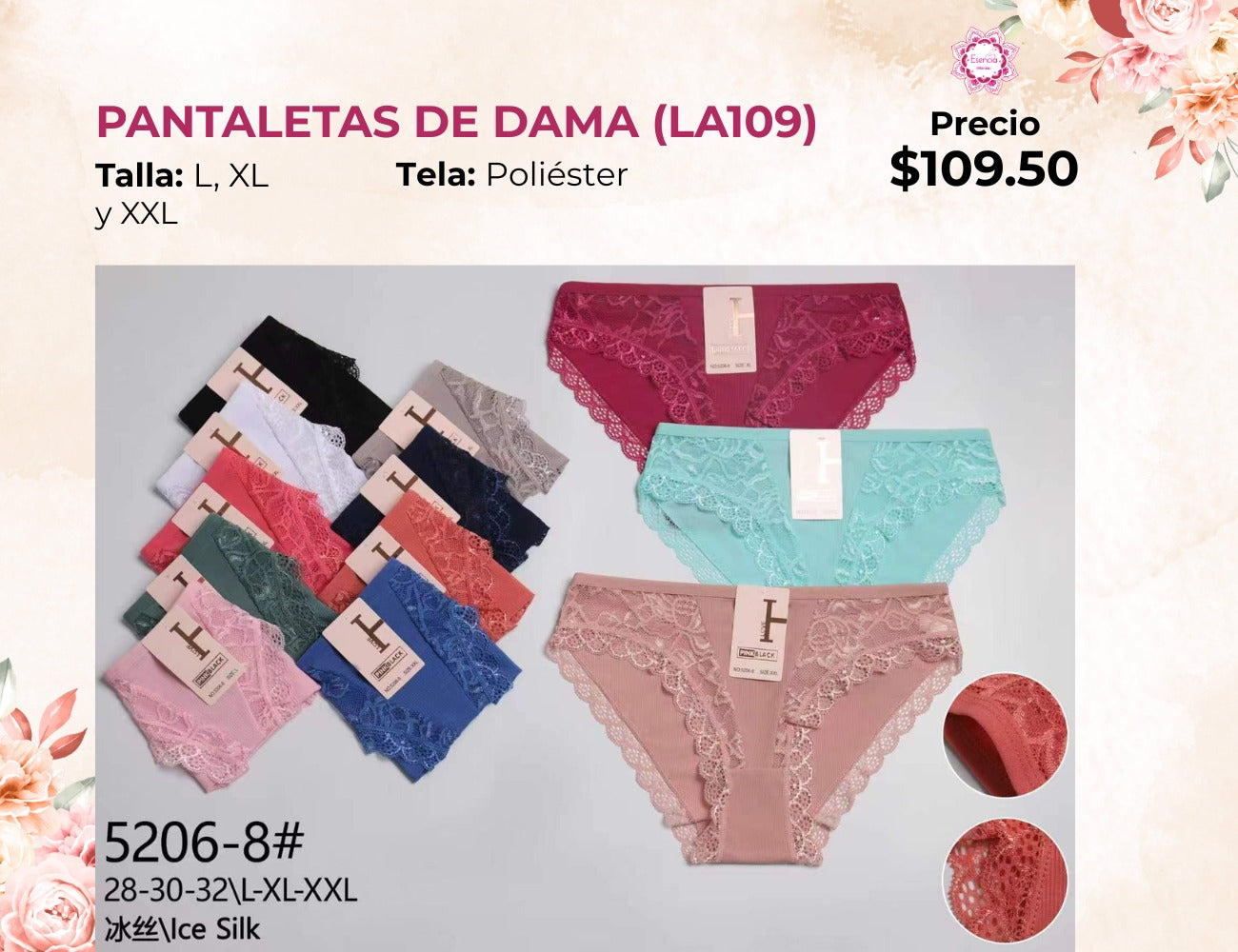 PANTALETAS DE DAMA (LA109)