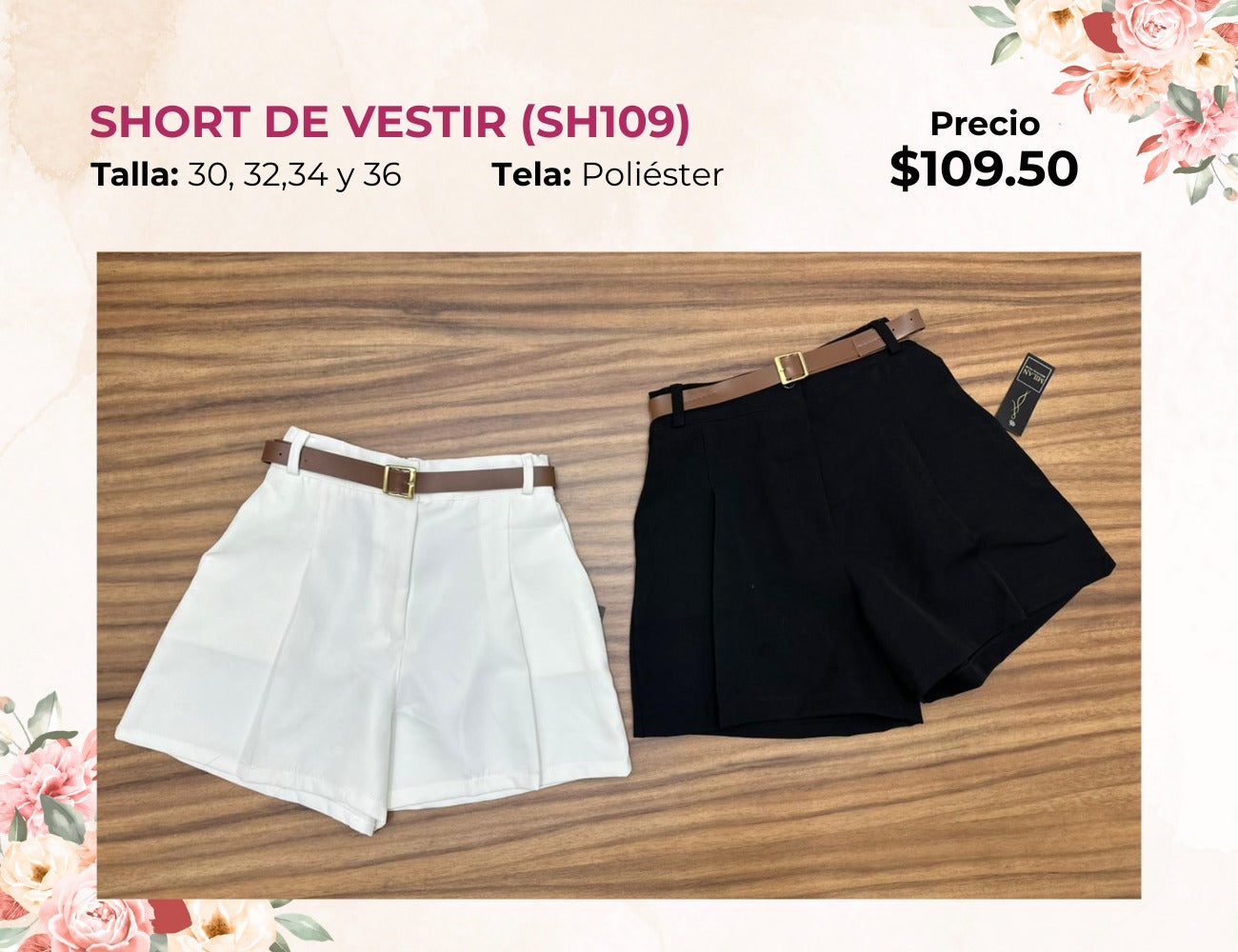SHORT DE VESTIR DE DAMA (SH109)