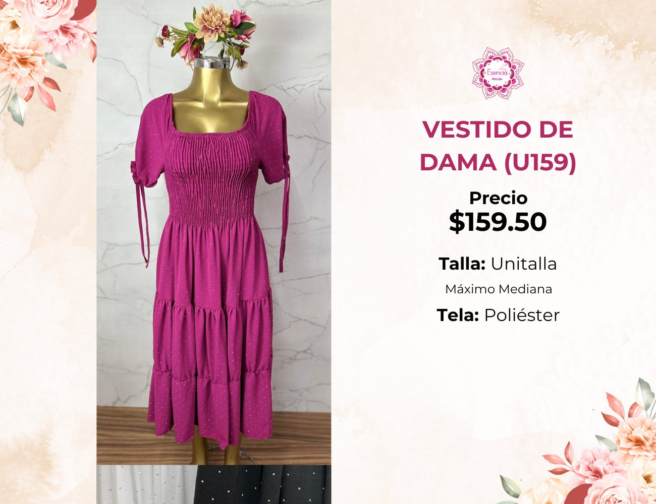VESTIDO DE DAMA LARGO (U159)