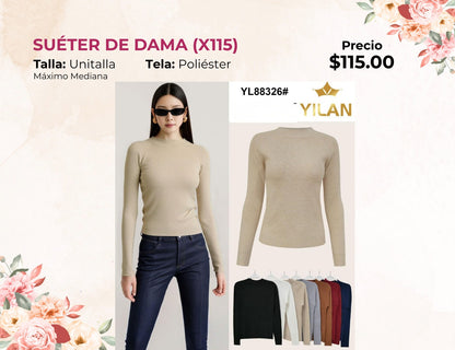 SUÉTER DE DAMA (X115)