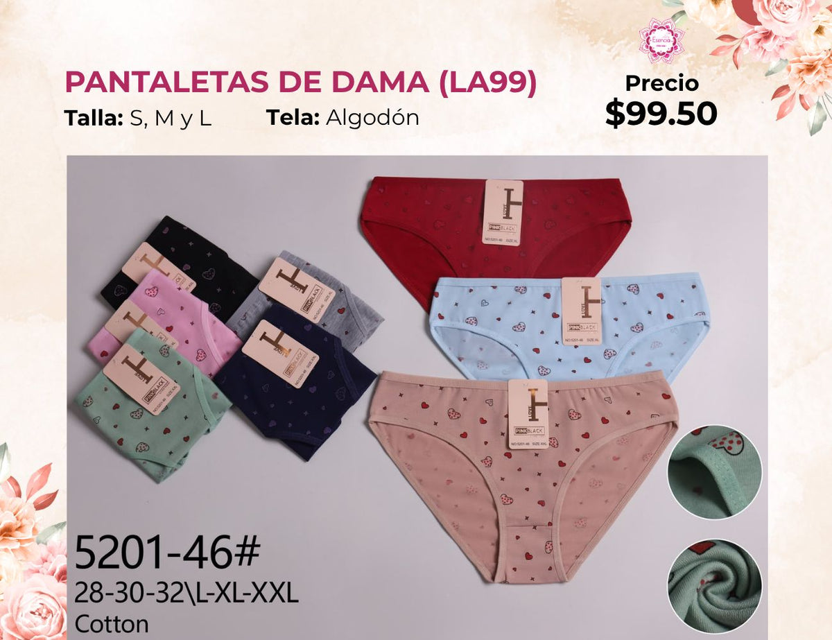PANTALETAS PARA DAMA (LA99)
