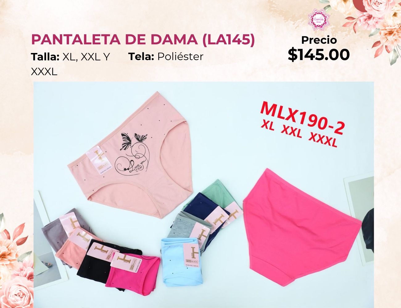 PANTALETA DE DAMA EXTRA (LA145)
