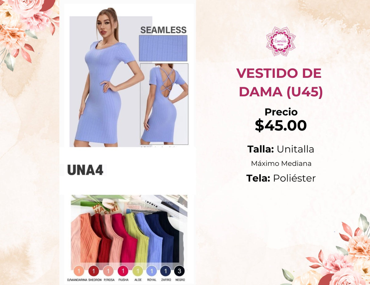 VESTIDO DE DAMA (U45)