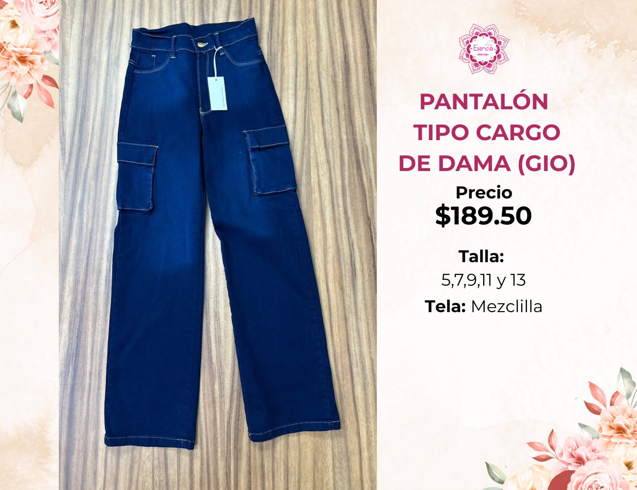 PANTALON CARGO DE DAMA (GIO189)
