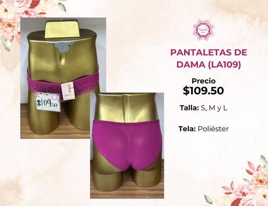 PANTALETA DE DAMA Y ENCAJE (LA109)