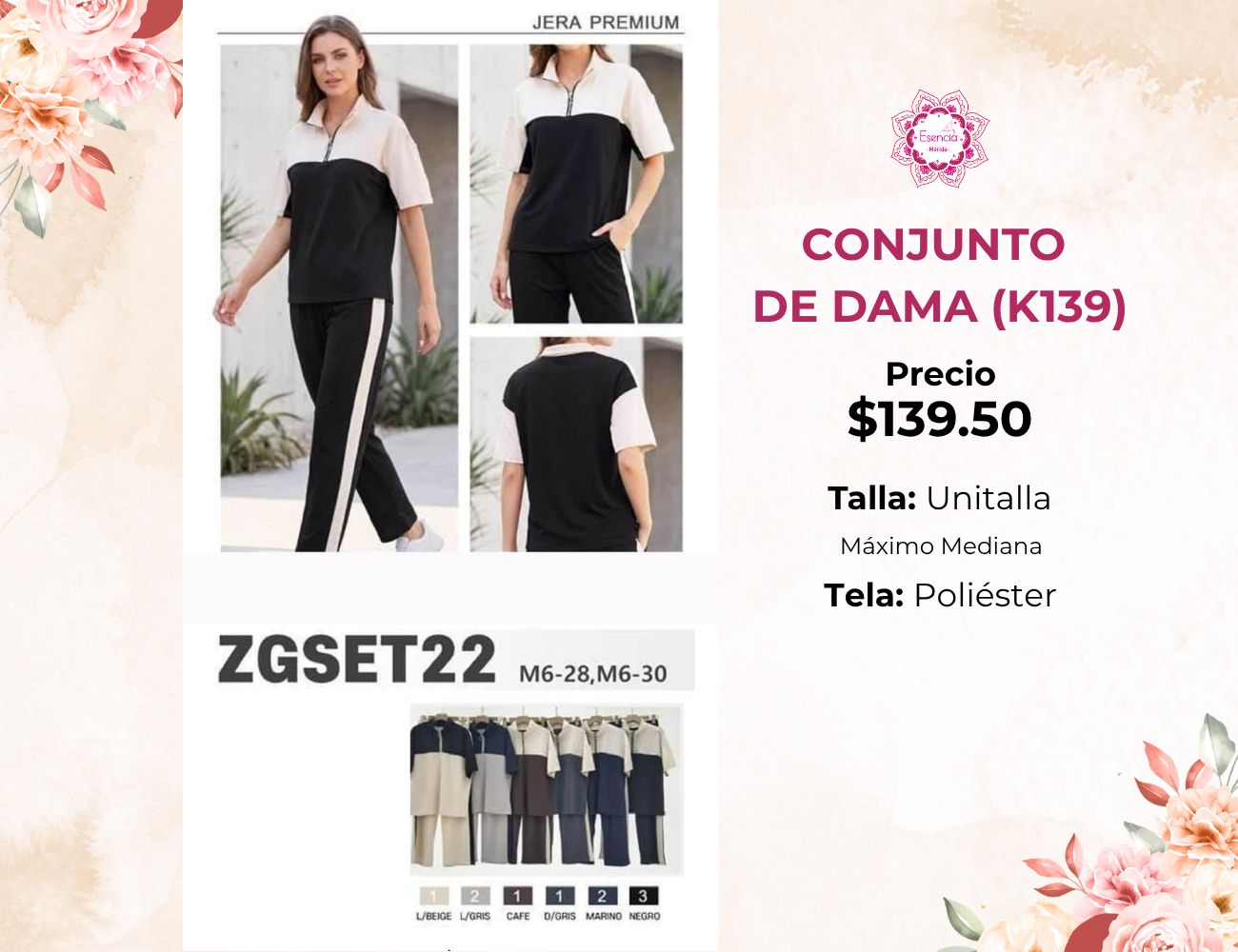 SET DEPORTIVO DE DAMA (K139)