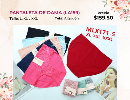 PANTALETAS DE DAMA EXTRA (LA159)