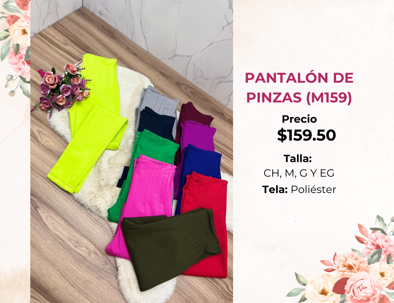 PANTALÓN DE PINZAS (M159)