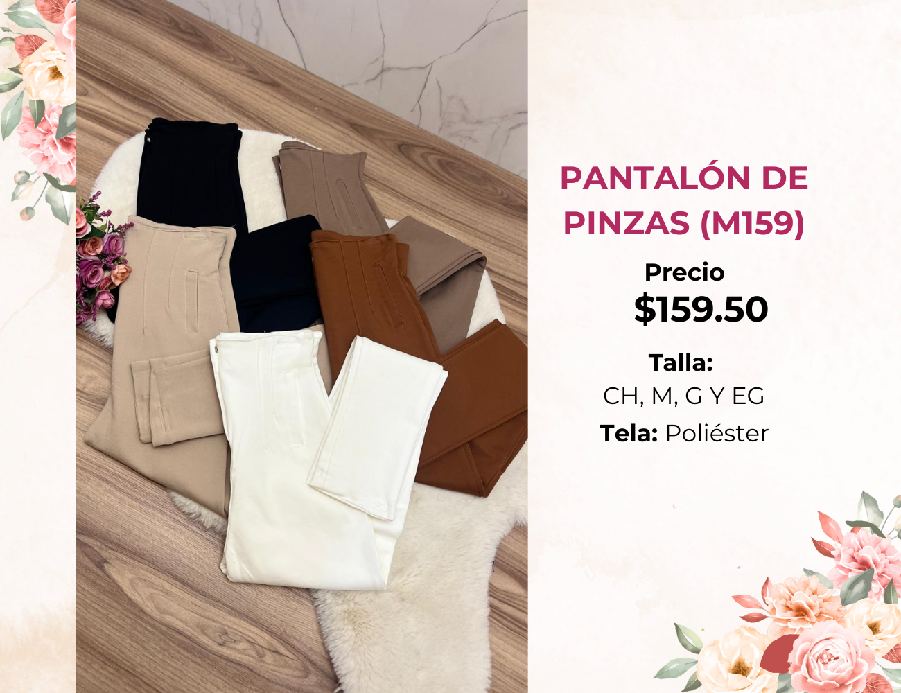 PANTALÓN DE PINZAS (M159)