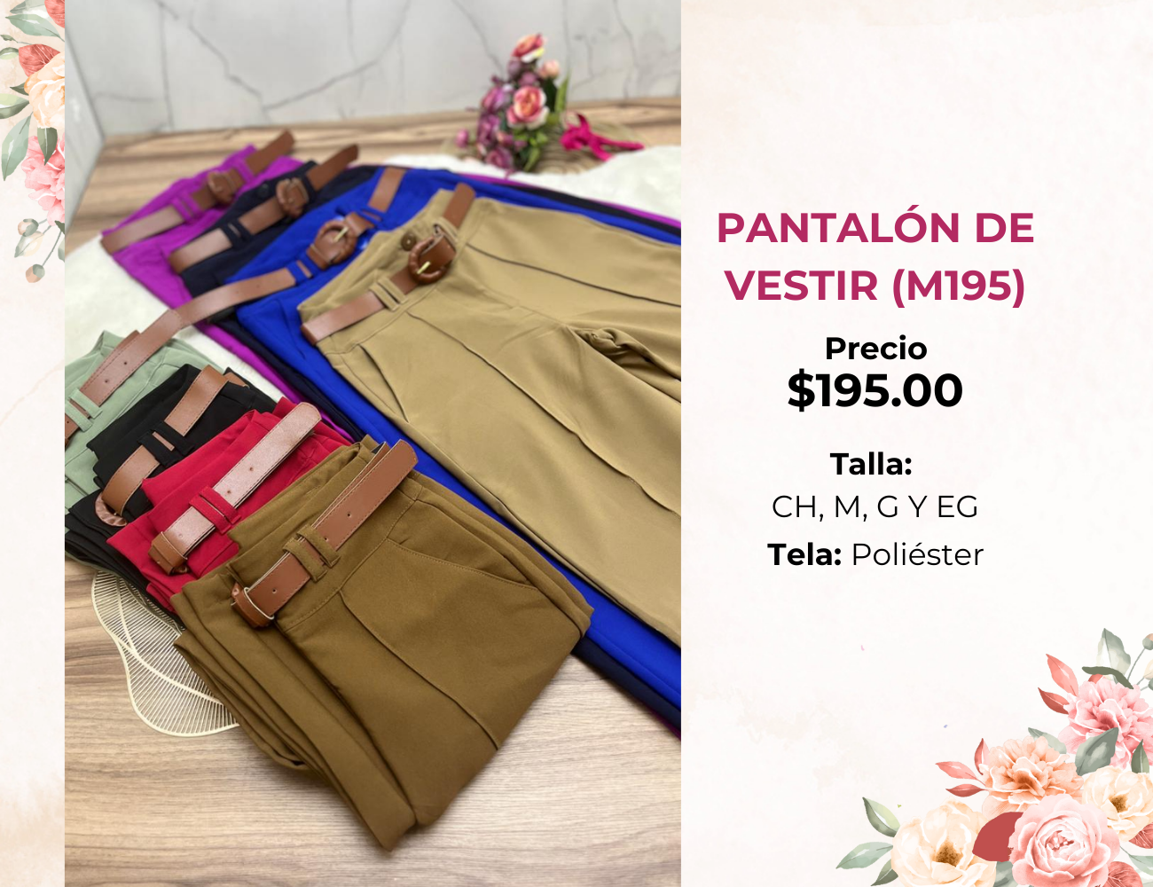PANTALÓN DE VESTIR (M195)