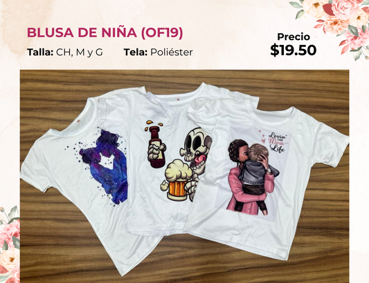 BLUSA DE NIÑA OFERTA (OF19)