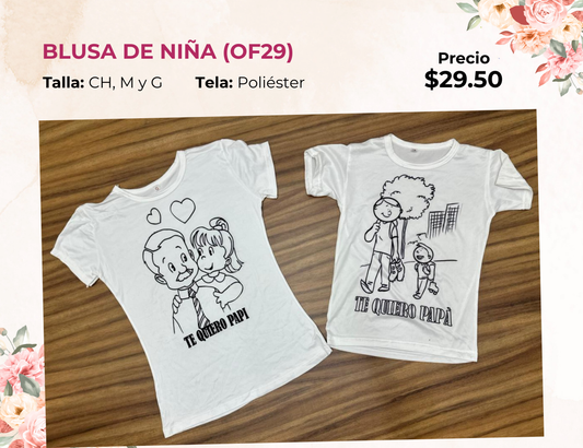 BLUSA DE NIÑA OFERTA (OF29)