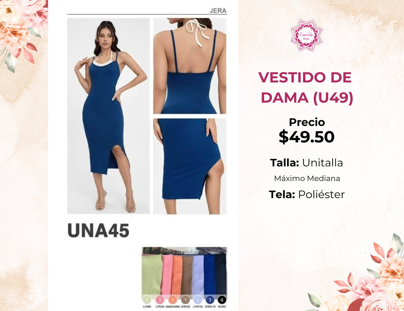 VESTIDOS DE DAMA (U49)