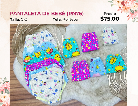 PANTALETA DE BEBÉ (RN75)