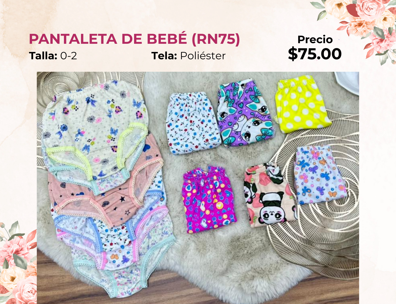 PANTALETA DE BEBÉ (RN75)