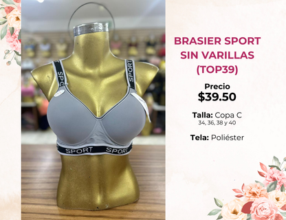 BRASIER SPORT SIN VARILLAS (TOP39)