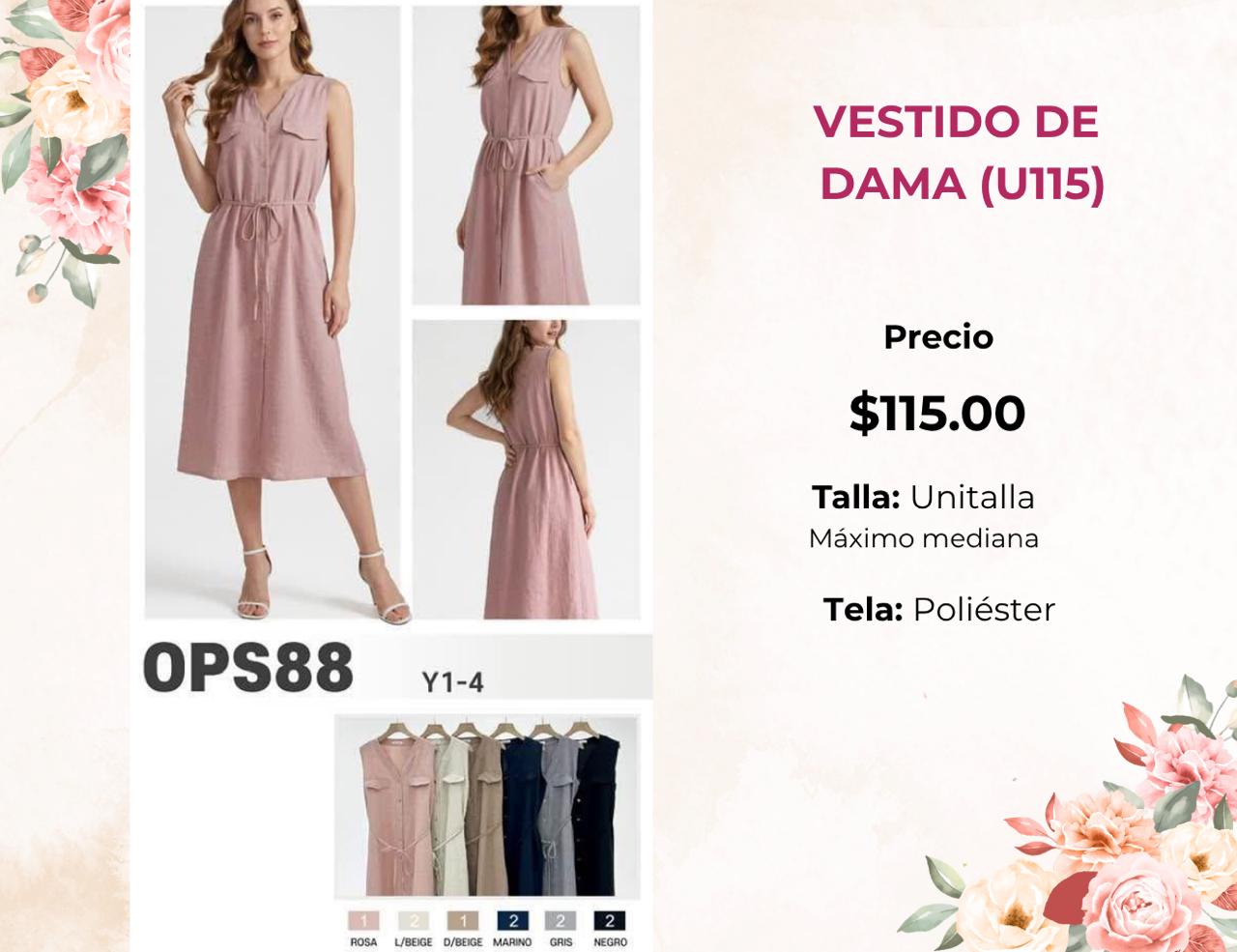 VESTIDO DE DAMA (U115)