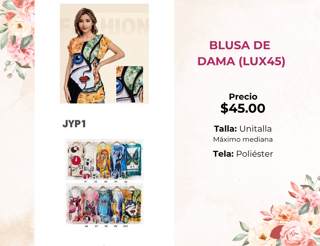 BLUSAS DE DAMA (LUX45)